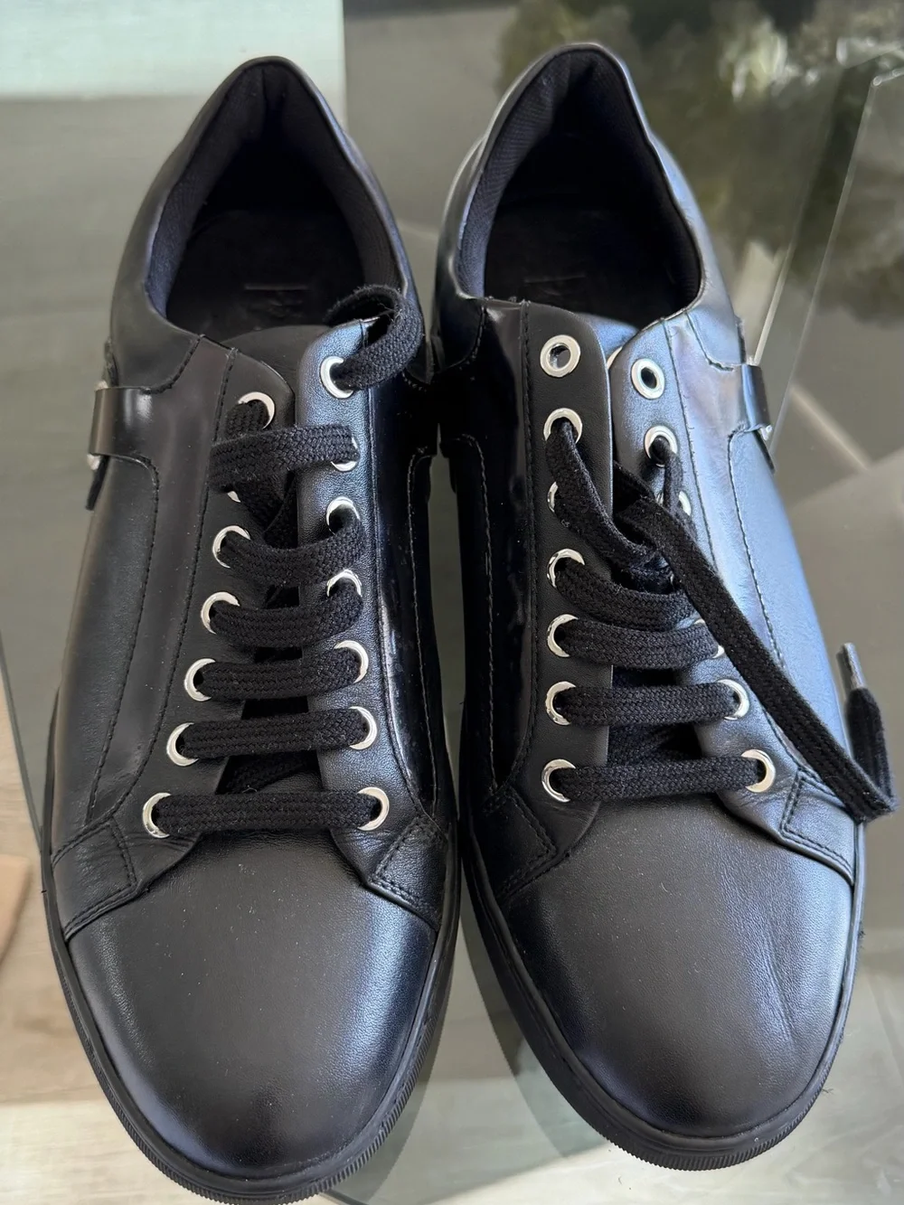 Versace Collection Leather Low Top Sneakers